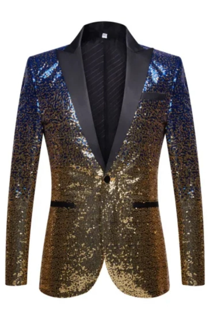 Newest Modern Men’s Gradual Sequin Jacket
