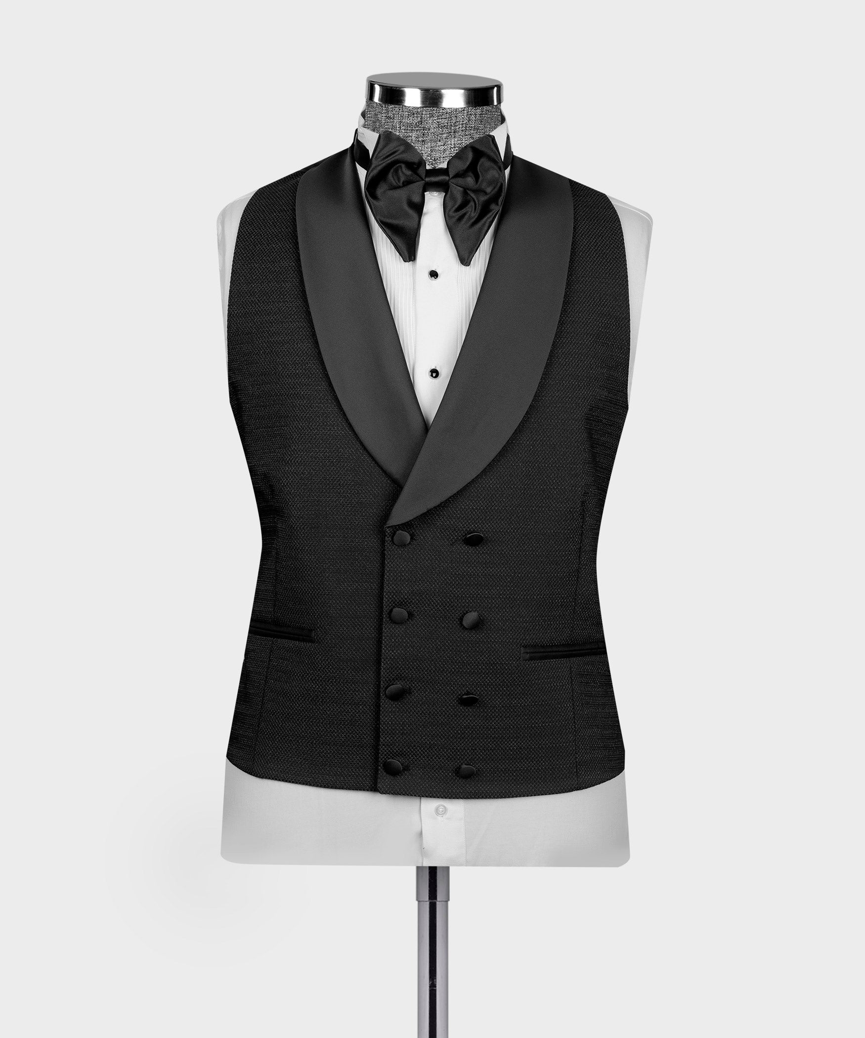 Classic Black 3 Pieces Shawl Lapel Wedding Men Suits