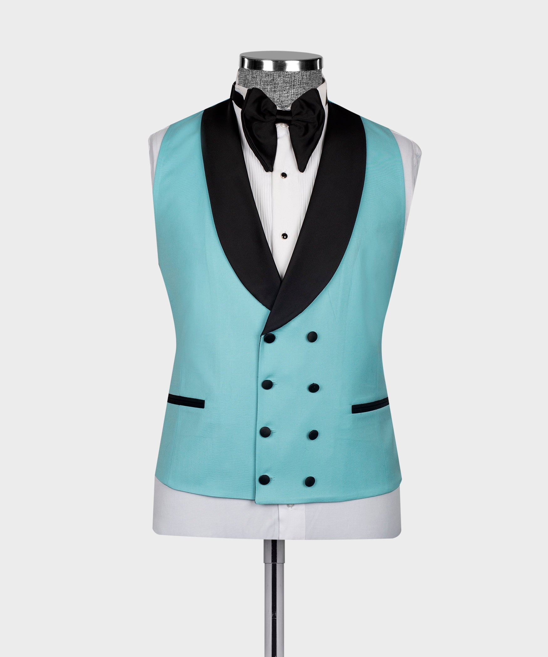 Popular Turquoise Shawl Lapel 3 Pieces Men's Wedding Suits