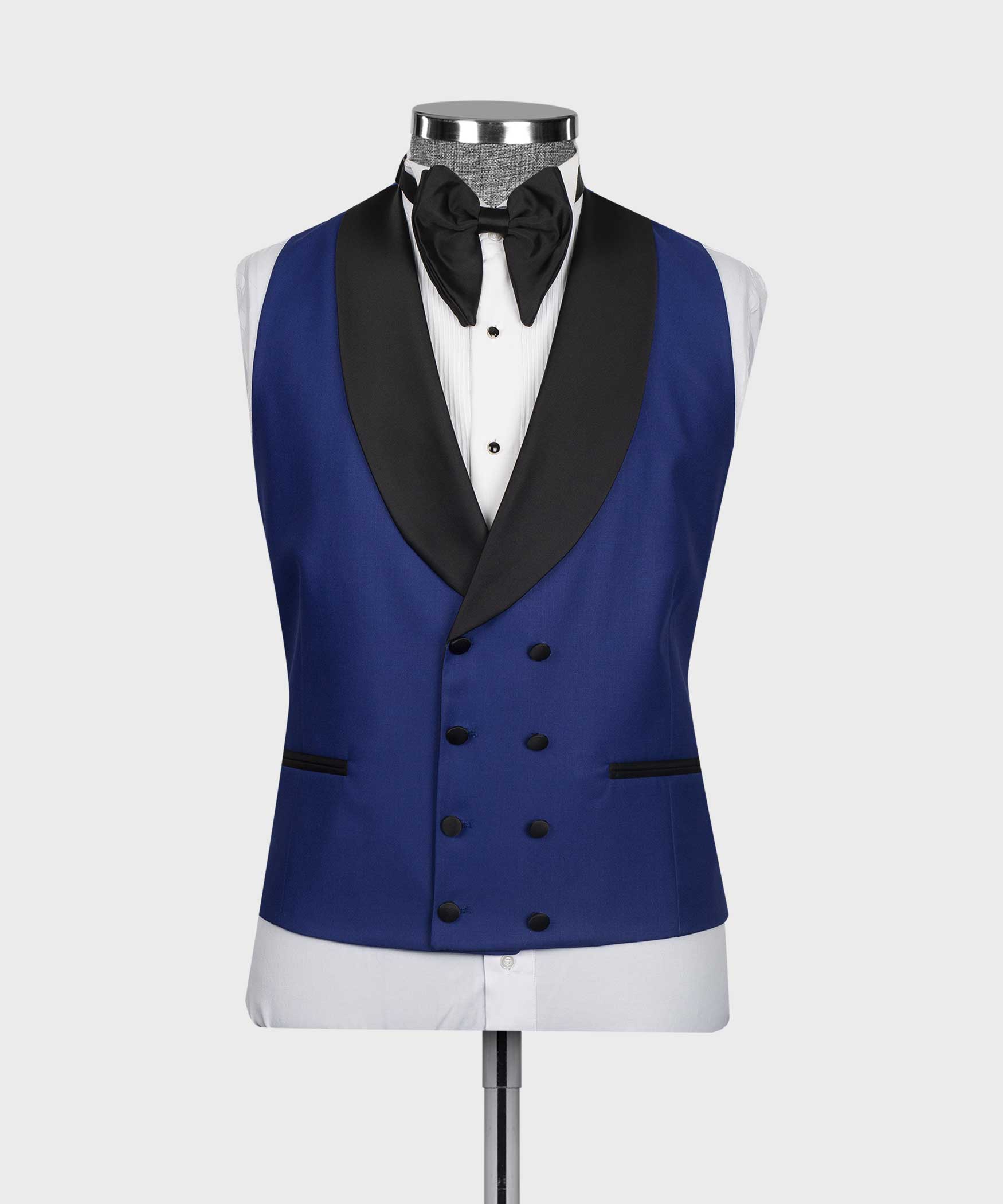 Royal Blue Fancy 3 Pieces Shawl Lapel Men's Wedding Suits