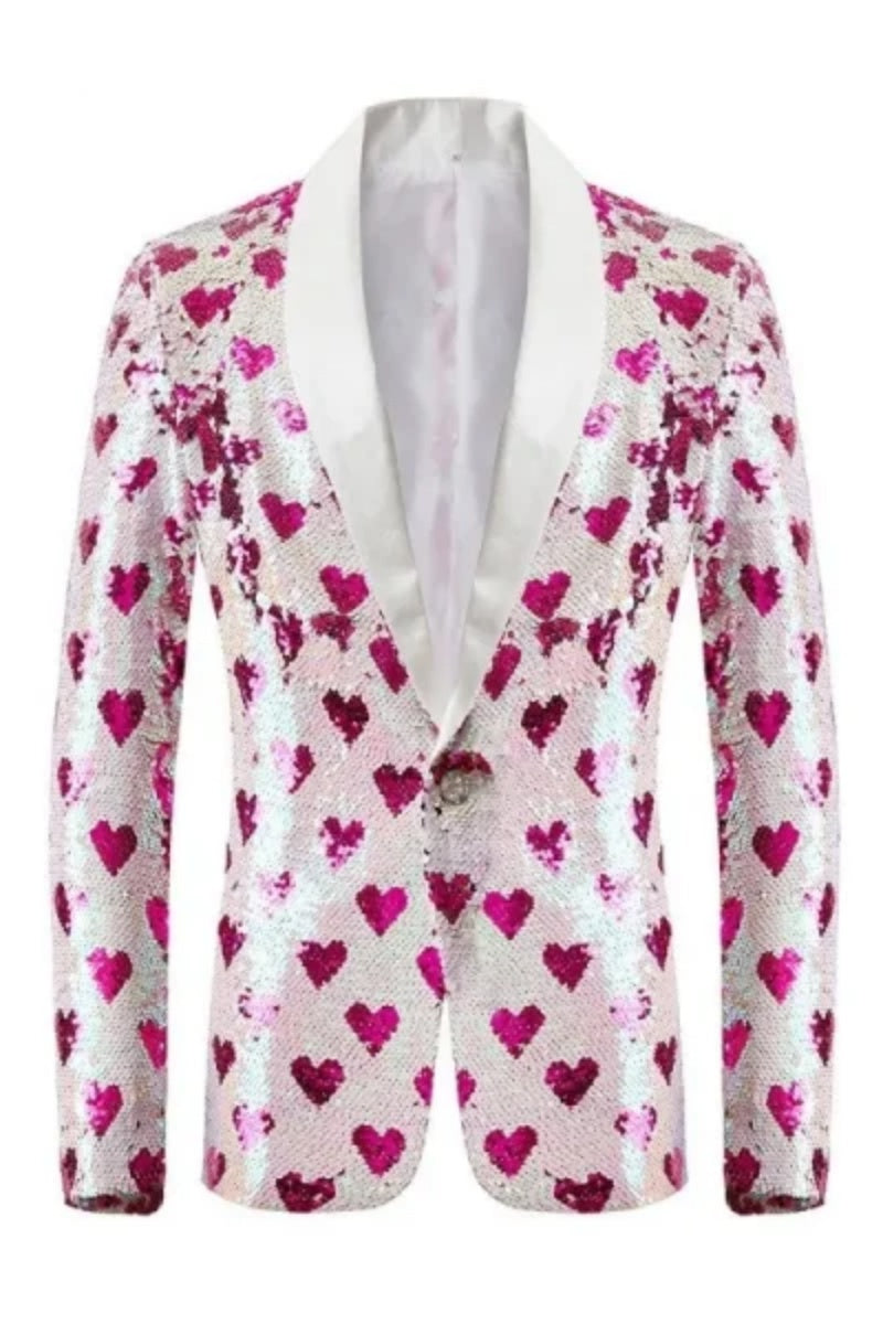 Glamorous Love Flip Sequin Stylish Men's Jacket