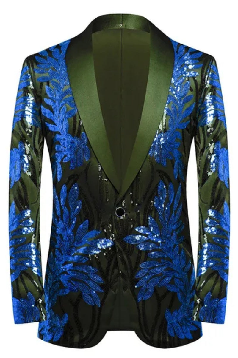 Modern Sequin Applique Fashion Men's Jacket