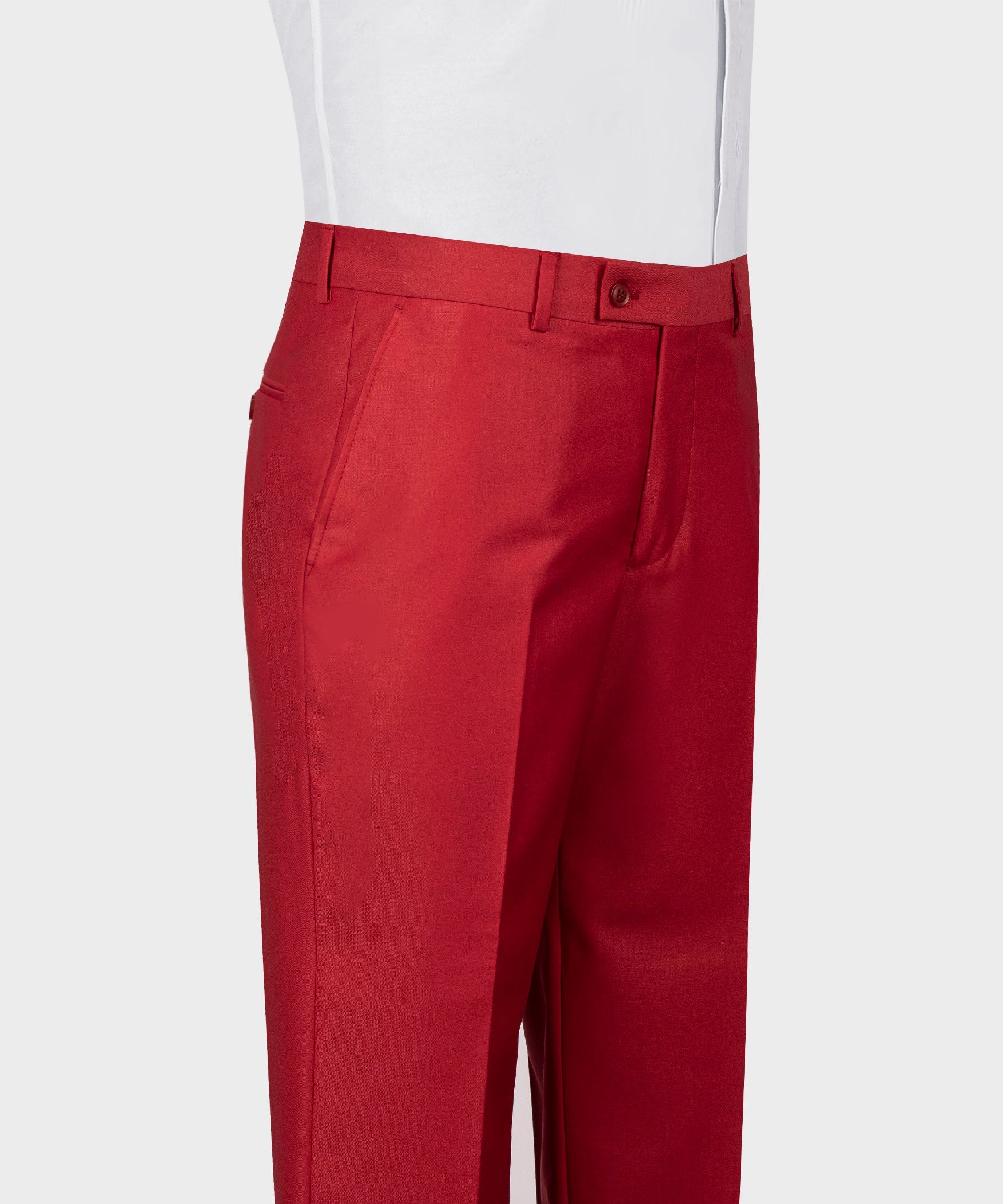 Popular Red Double Breasted Slim Fit Prom Men Suits