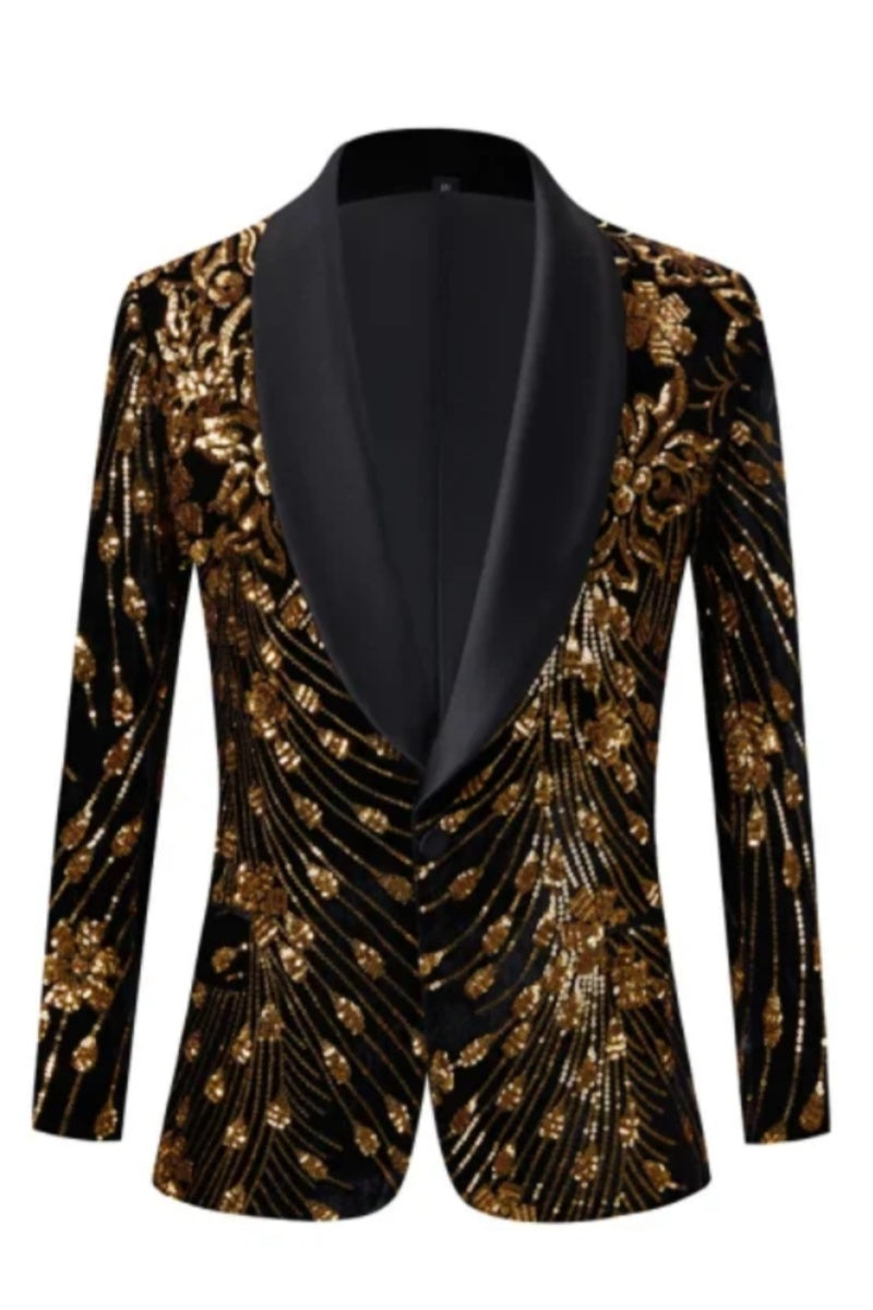 New Arrival Shiny Sequin Men's Blazer