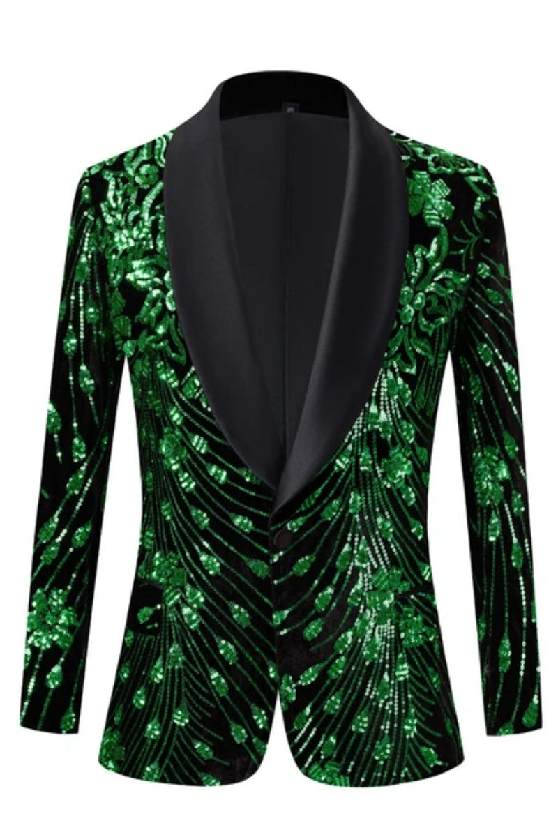 New Arrival Shiny Sequin Men's Blazer