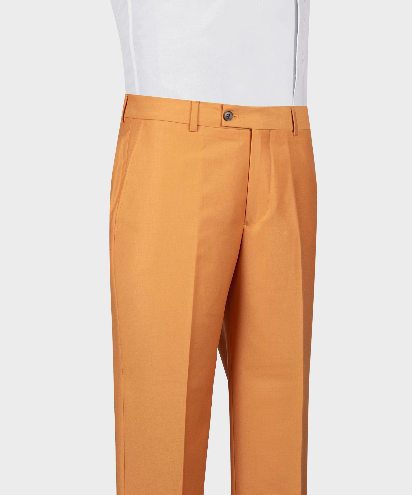 Stylish Orange Double Breasted Slim Fit Men Prom Suits