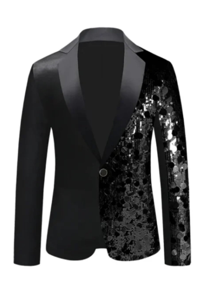 Fashion Sequined Slim Fit Men's Jacket
