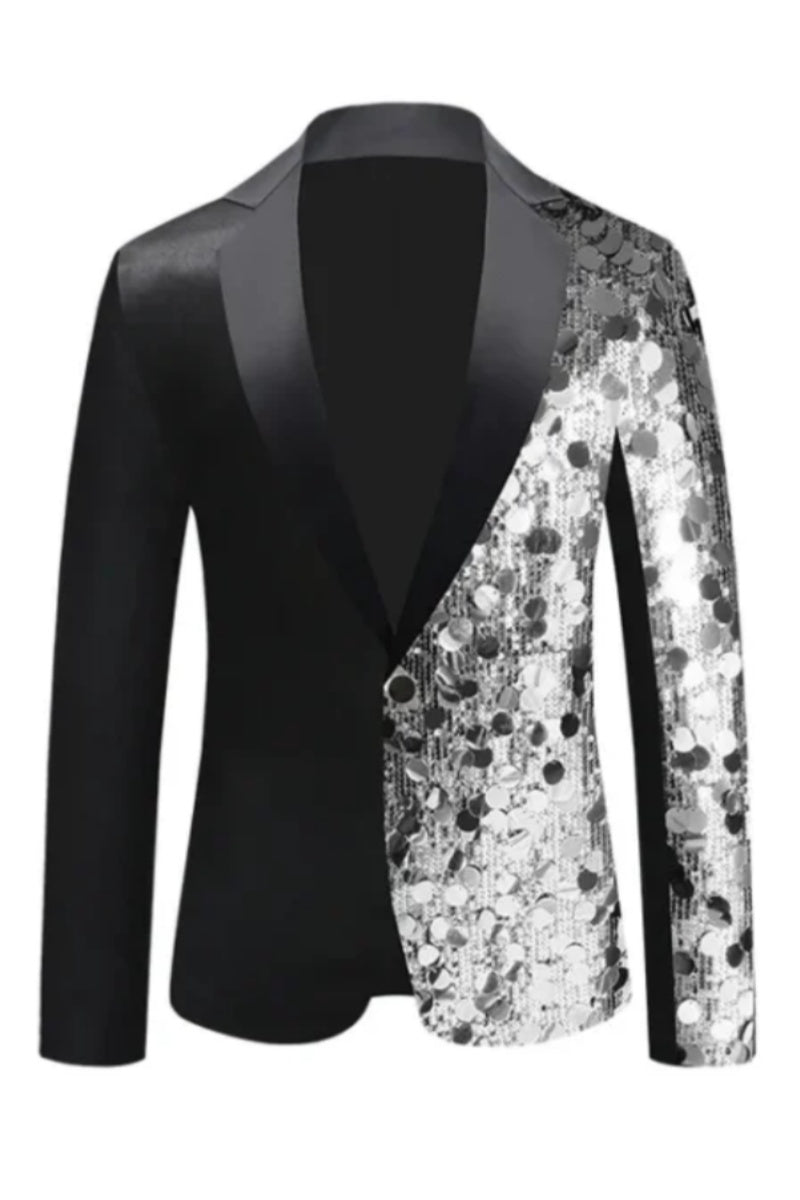 Fashion Sequined Slim Fit Men's Jacket