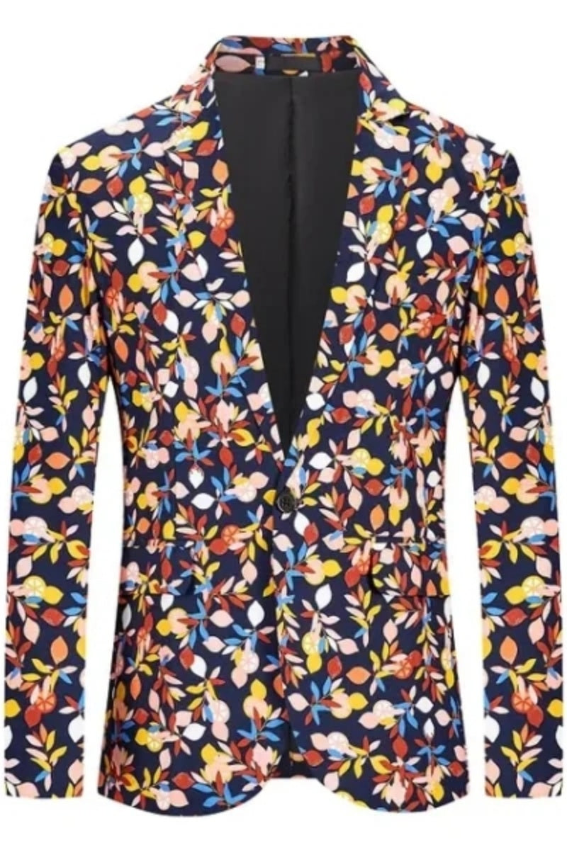 Newest Casual Suit Flower Men's Blazer