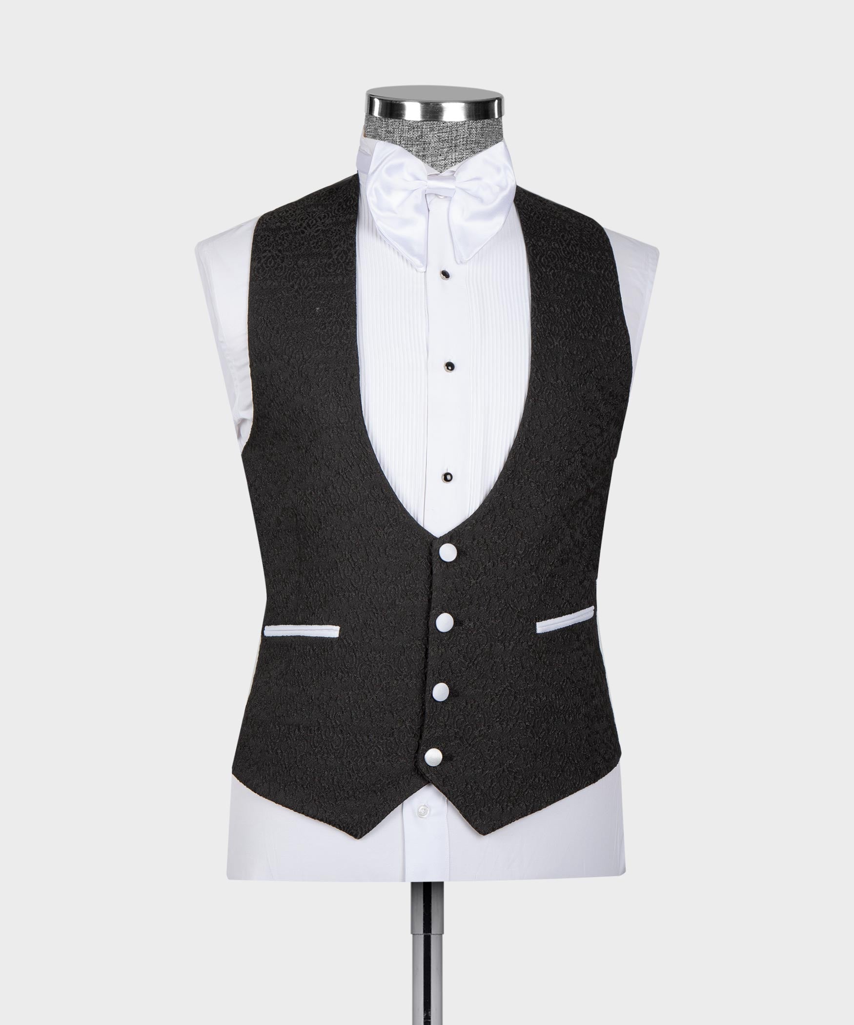 Black New Arrival Shawl Lapel Wedding Suits With Waistcoat