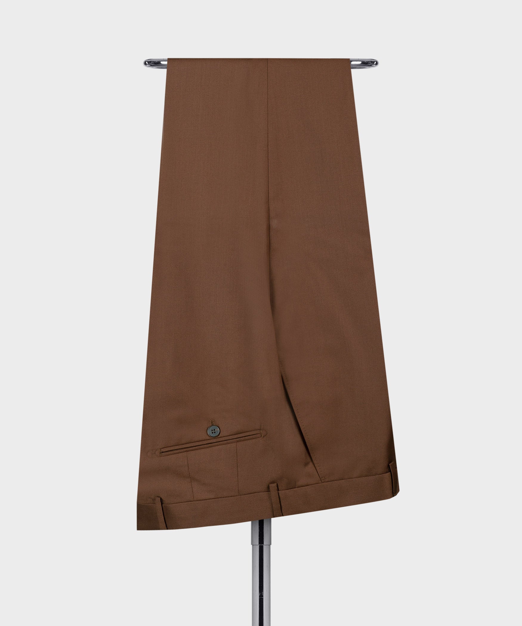 Modern Brown Chic Men's Formal Suits With Three Slant Pockets