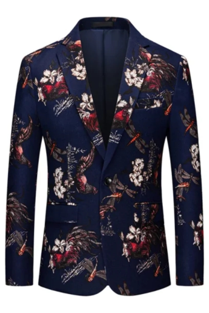 Animal Floral 3D Printed Blazers For Men