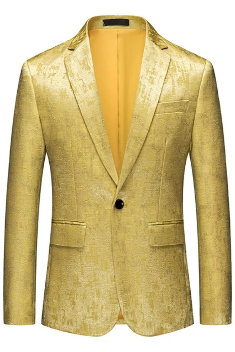 Stylish Bespoke Single Button Slim Fit Blazers For Men