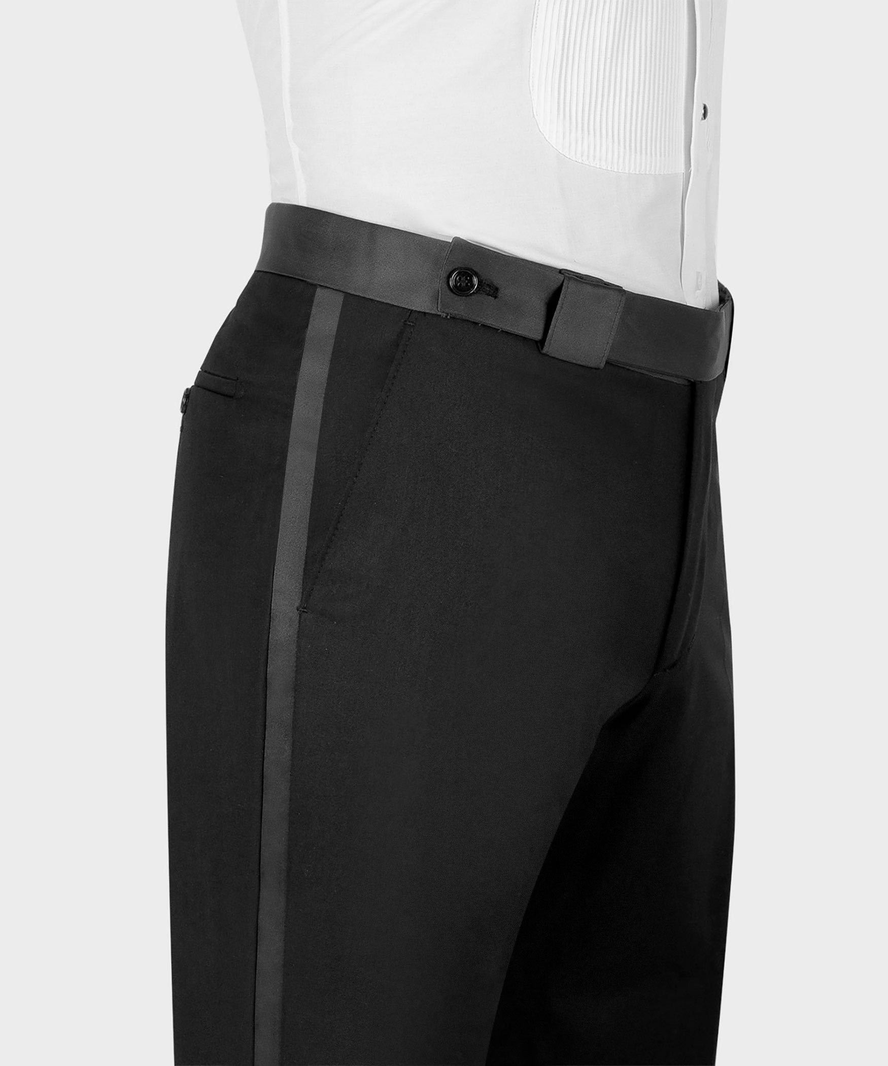 Popular Black Peaked Lapel With Beading 3 Pieces Men Prom Suits