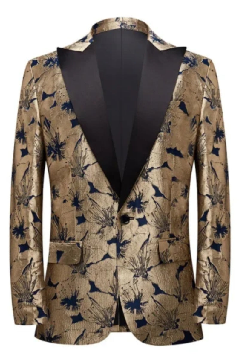 Men’s Golden Lily Jacquard blazer Slim Fit Blazer