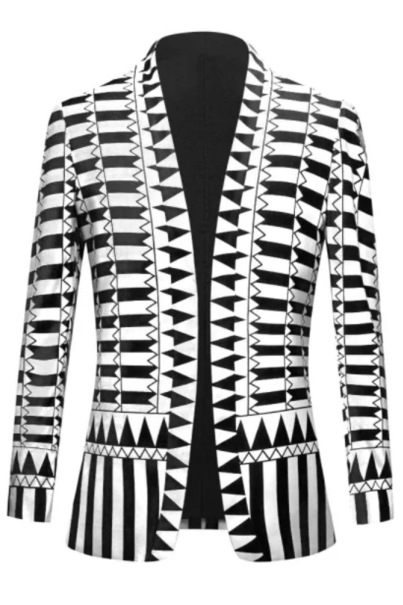 Newest Stylish Printed Men's Slim Fit Jacket