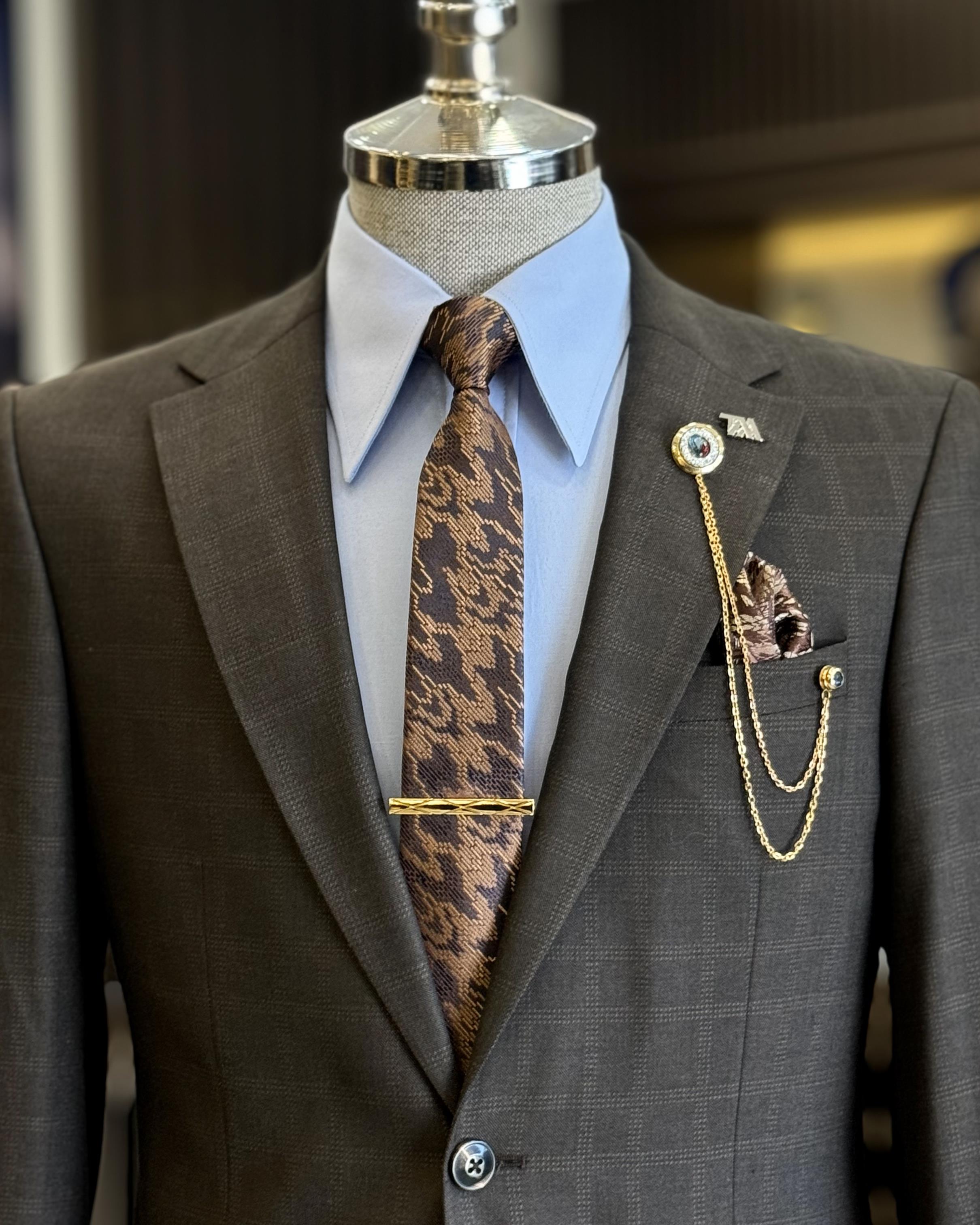 Dark Gray New Arrival Notched Lapel Men's Business Suits
