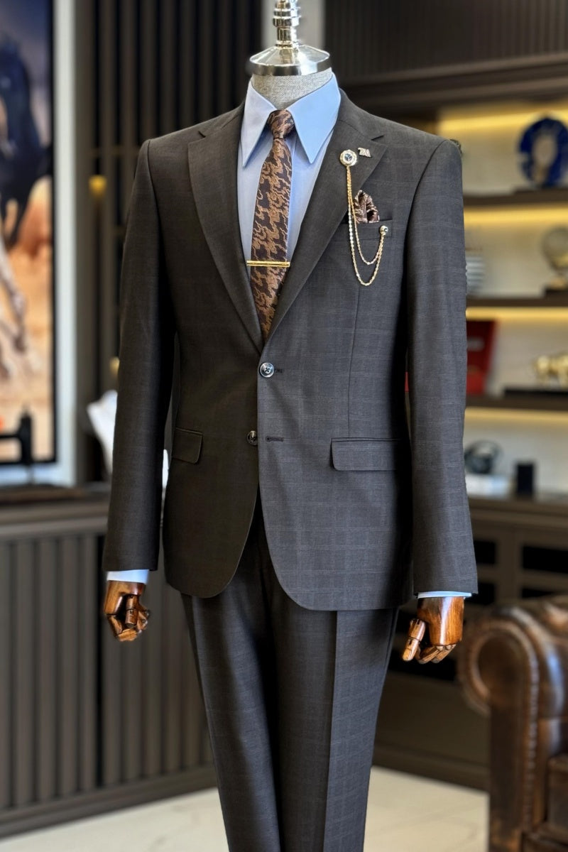 Dark Gray New Arrival Notched Lapel Men's Business Suits