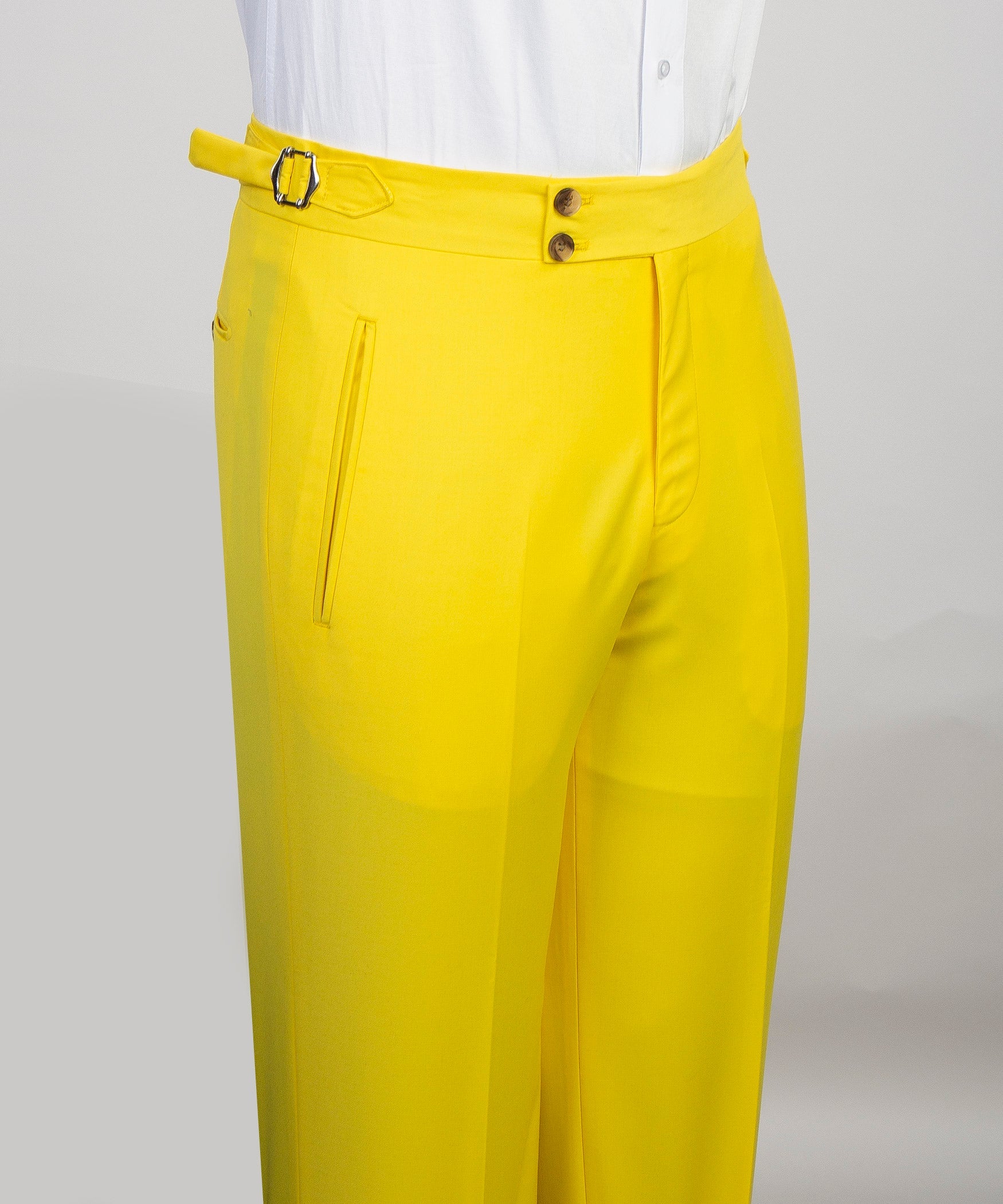 New Arrival Yellow 3 Pieces Peaked Lapel Prom Suits