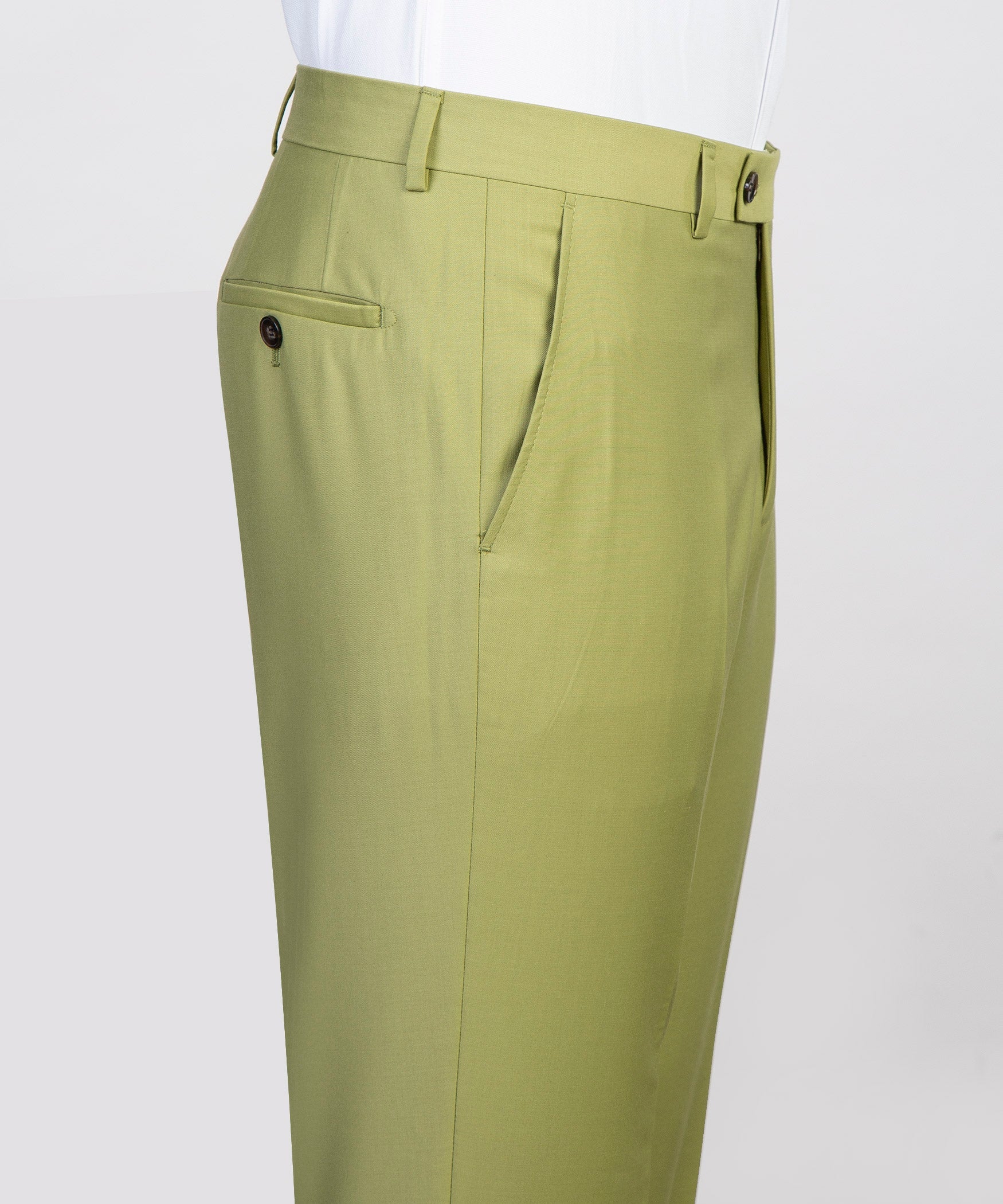 Glamorous Light Green Notched Lapel Prom Suits With Belt
