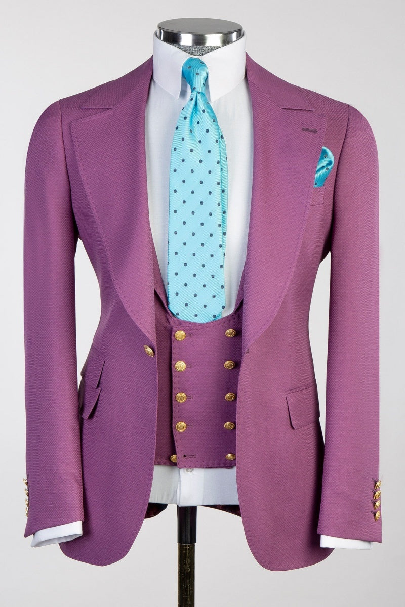 Bespoke Lilac New Arrival 3 Pieces Prom Suits
