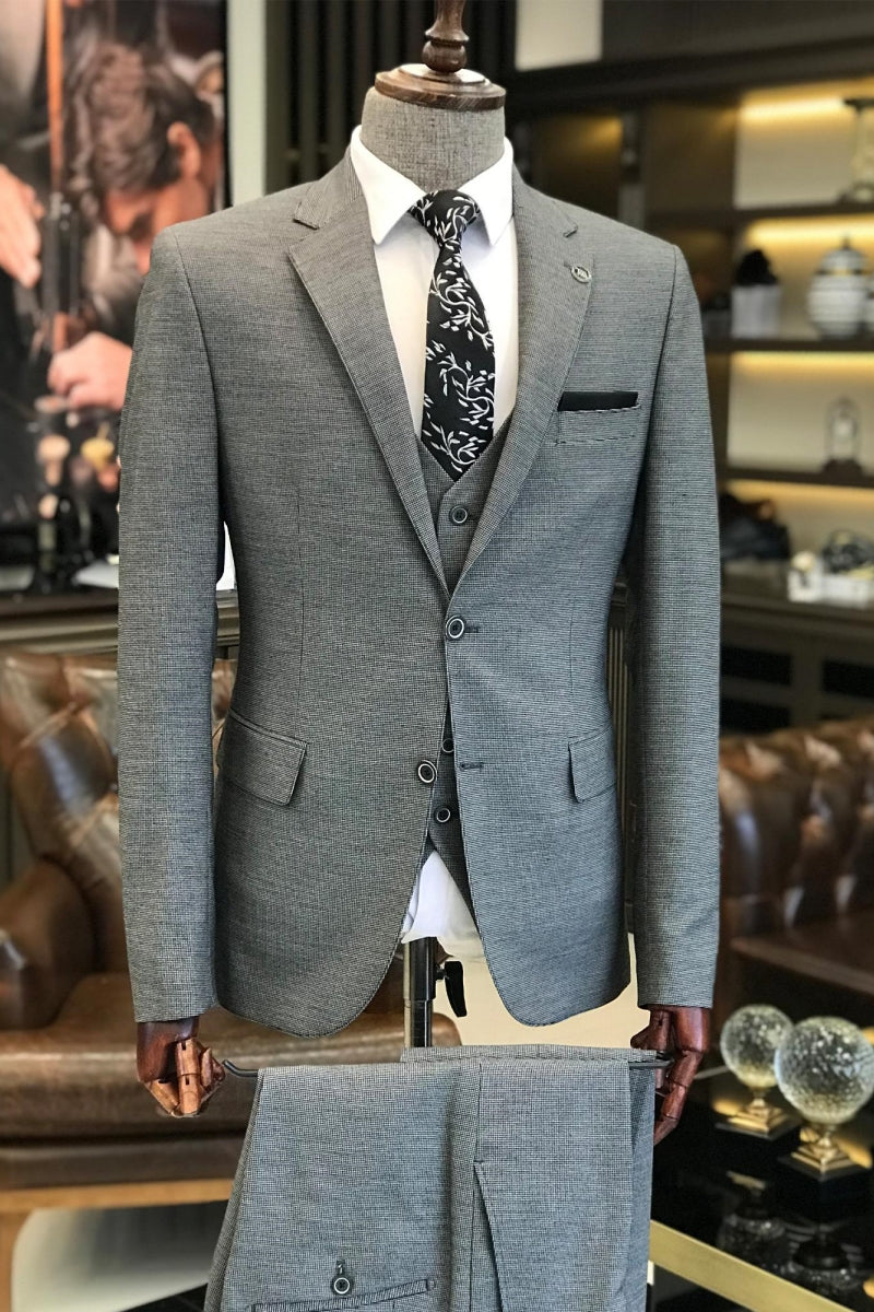 Light Gray New Arrival Classic Slim Fit Suits For Men
