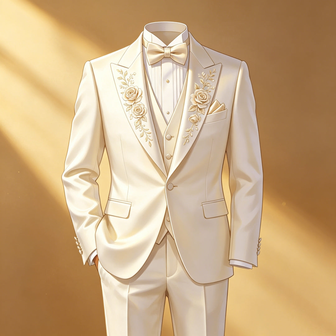 Jacquard suits: Redefining Modern Wedding Elegance