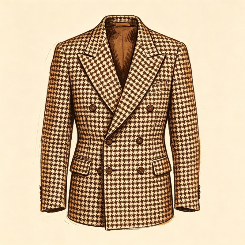 Weekly Style Roundup: Distinctive Houndstooth Double-Breasted Suits