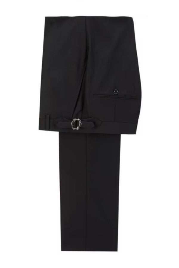 Fashion Off-white Double Breasted Notched Lapel Jacquard Prom Suits