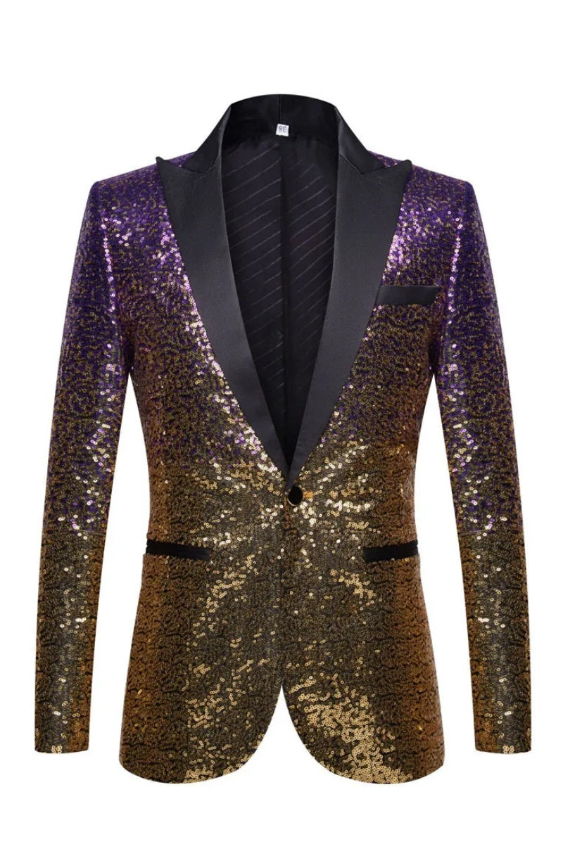 Newest Modern Men’s Gradual Sequin Jacket