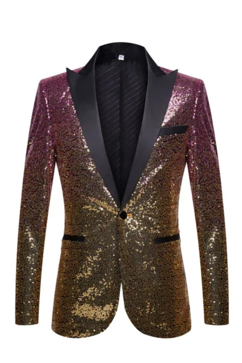 Newest Modern Men’s Gradual Sequin Jacket