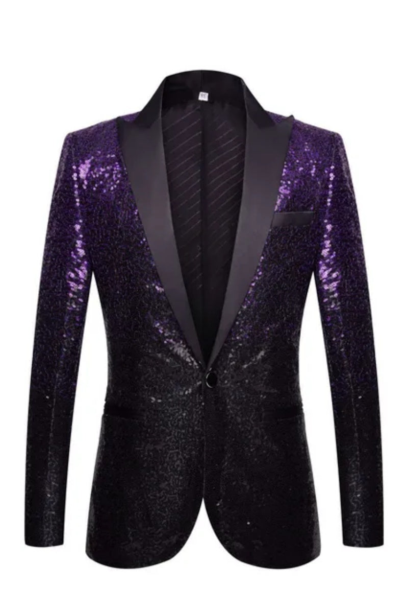 Newest Modern Men’s Gradual Sequin Jacket