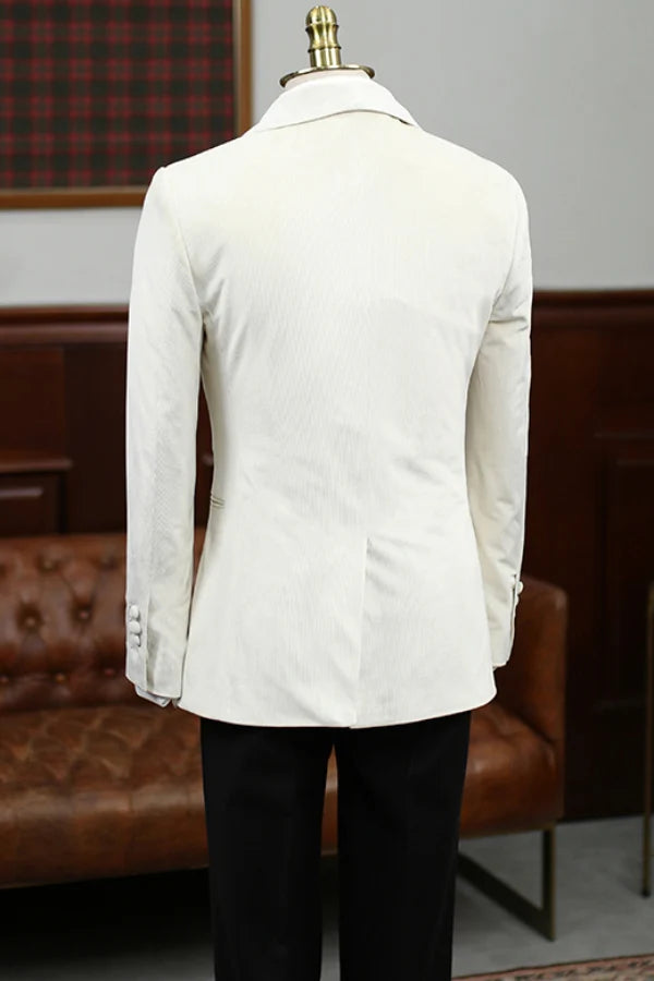 Classical White Shawl Lapel Wedding Suits For Men
