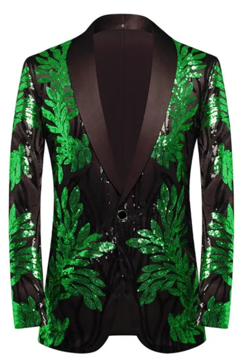 Modern Sequin Applique Fashion Men's Jacket