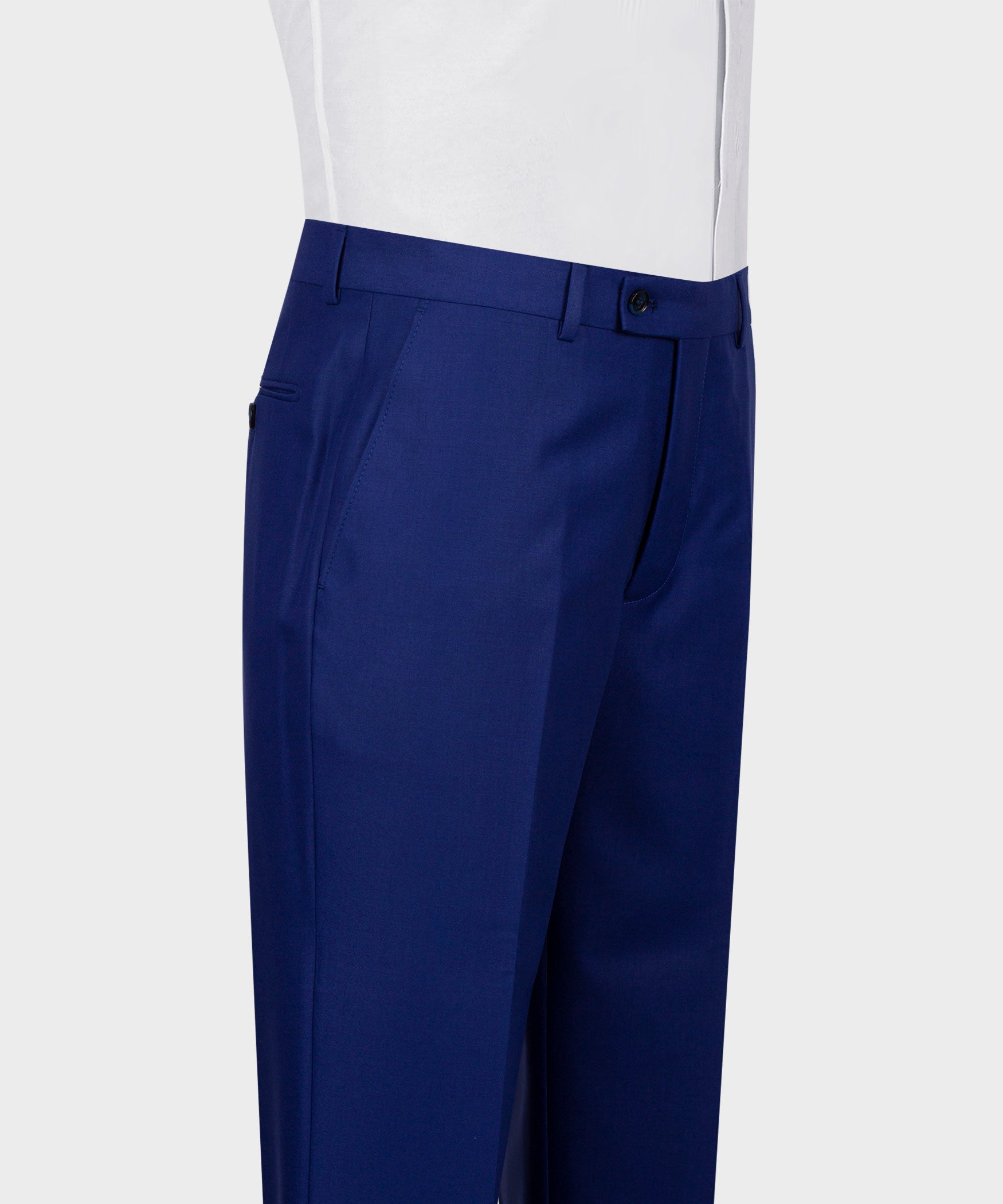 Royal Blue Simple Close Fitting Double Breasted Formal Suits