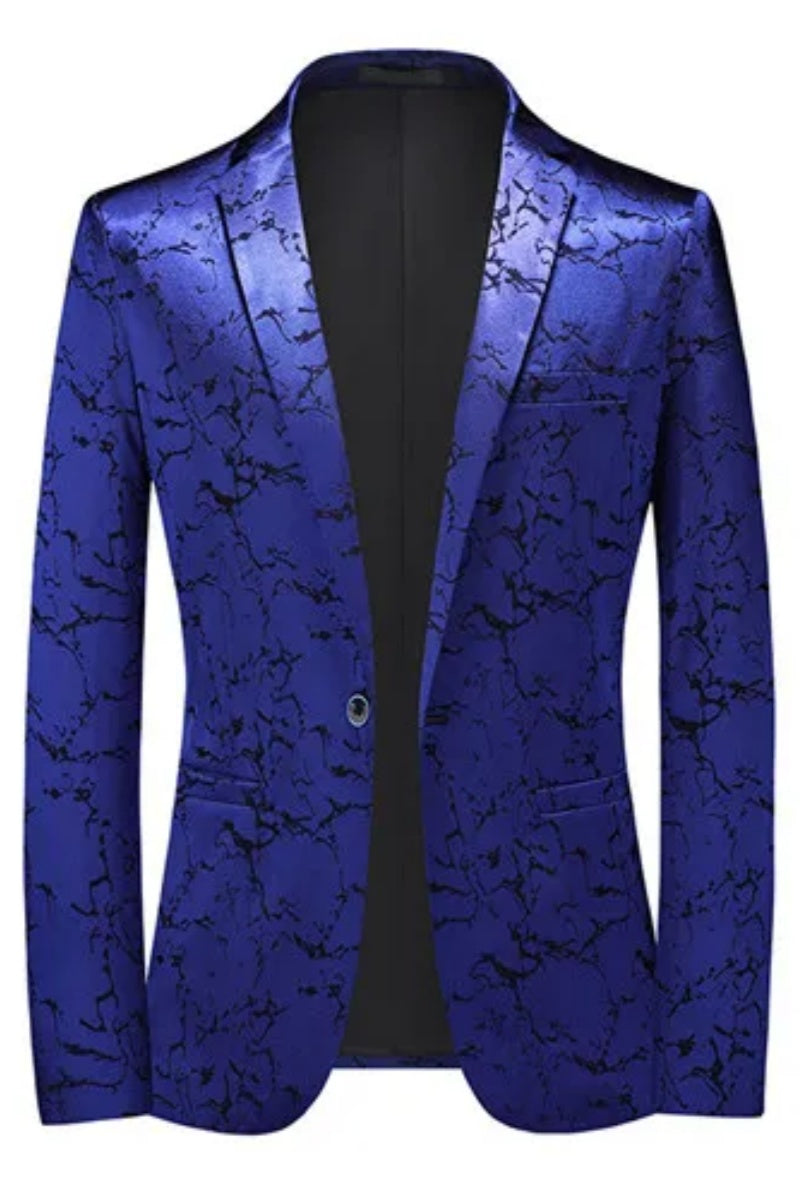 New Arrival Jacquard Men’s Business Casual Slim Fit Jacket