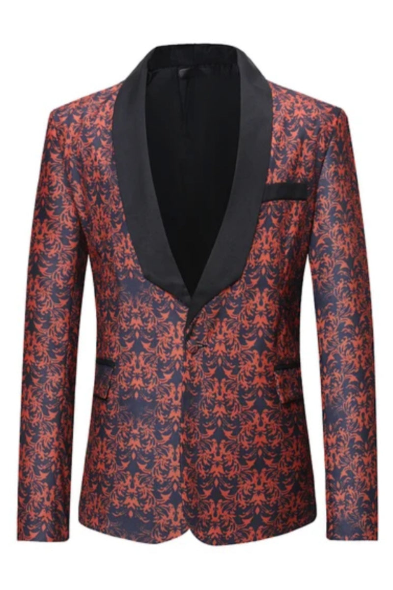 Stylish Floral Printed Bespoke Men's Jacket