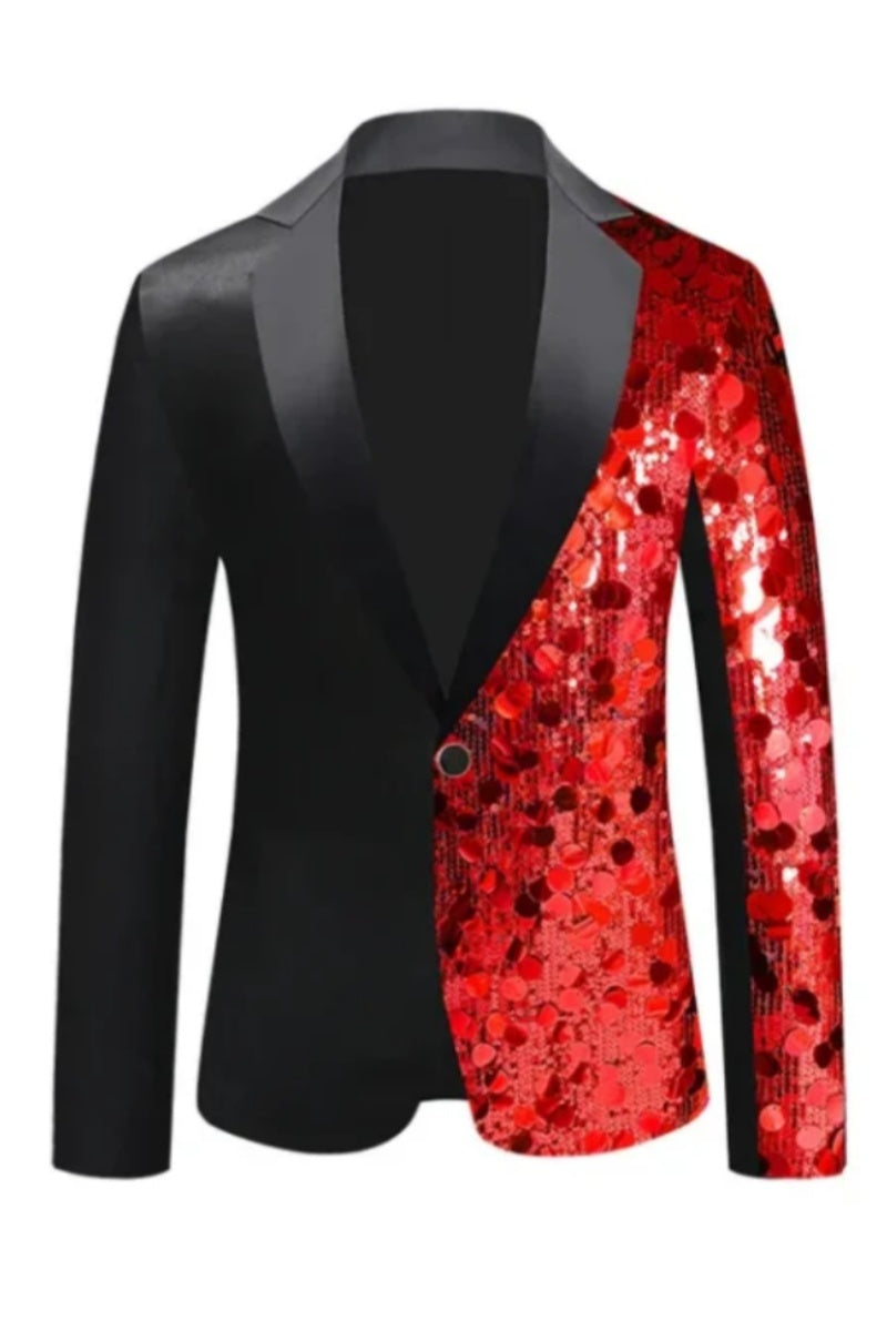Fashion Sequined Slim Fit Men's Jacket