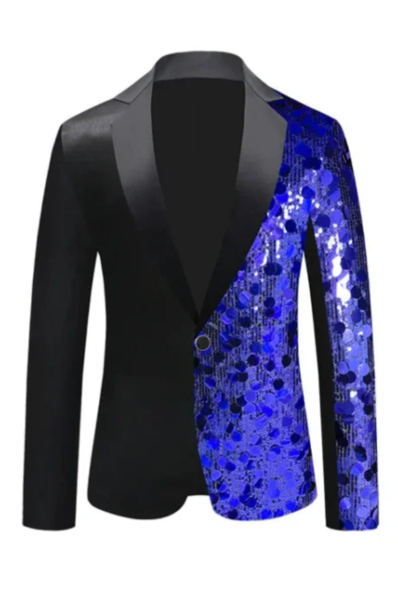 Fashion Sequined Slim Fit Men's Jacket