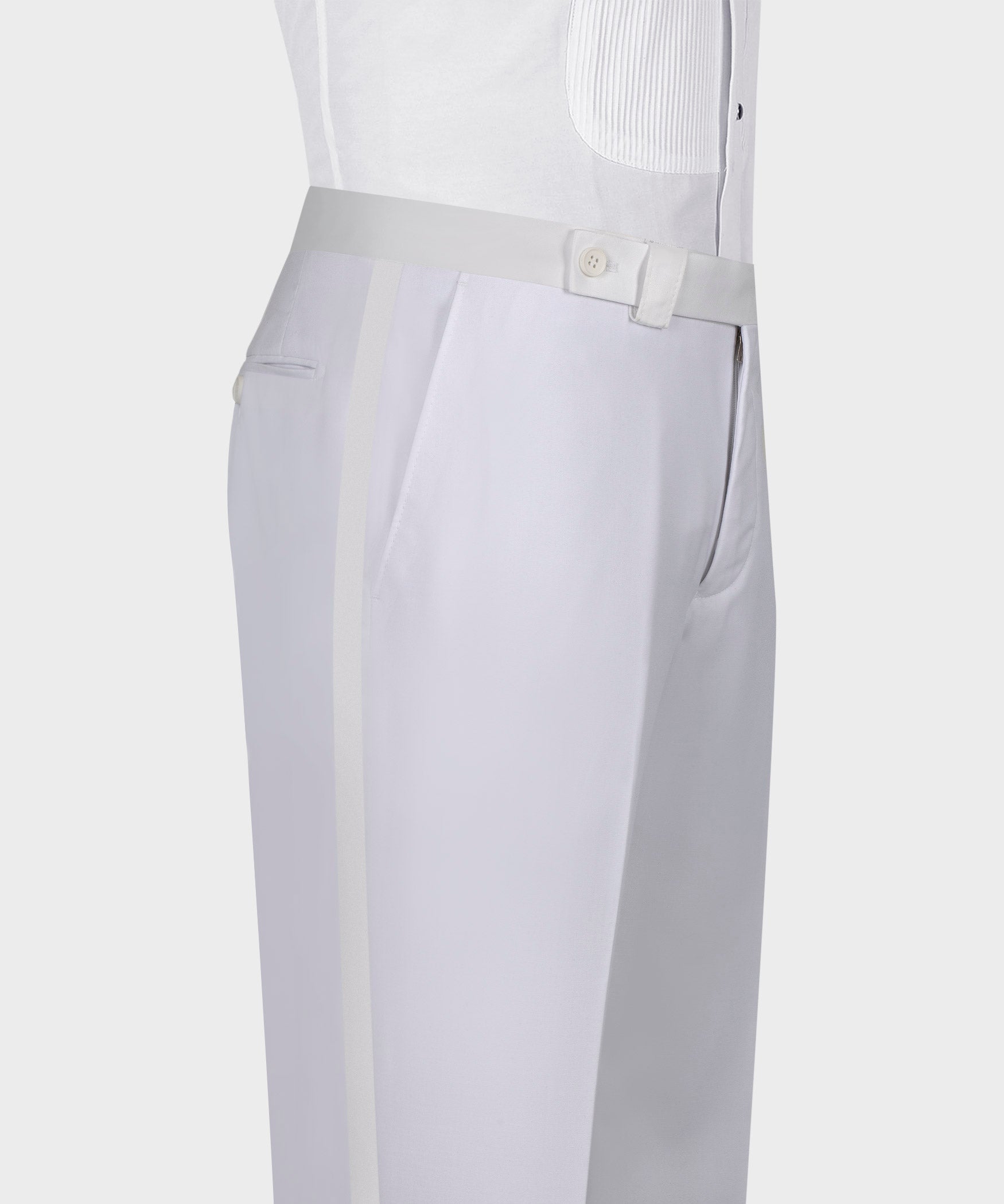 Modern White Jacquard Shawl Lapel Wedding Suits With Waistcoat