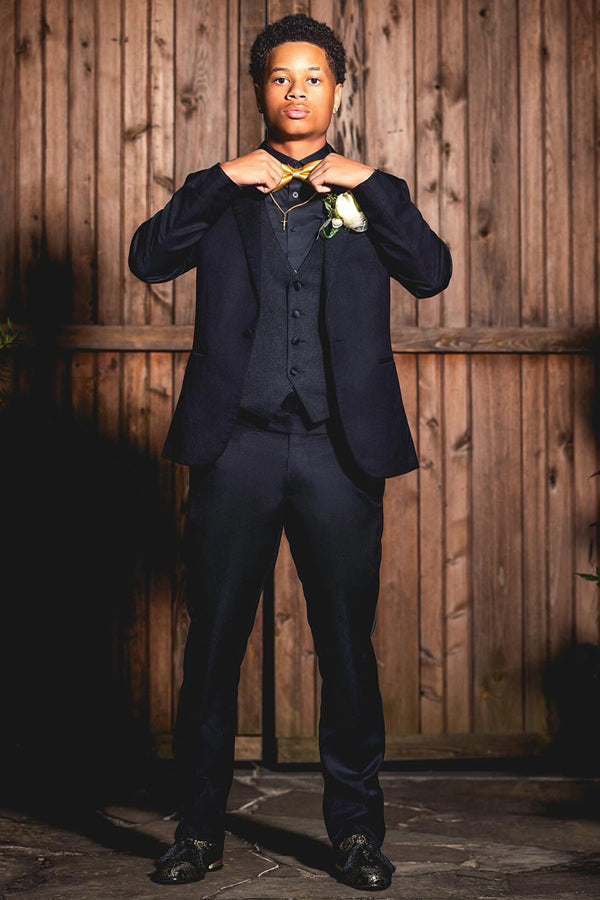 Modern Black 3 Pieces Stylish Prom Men Suits