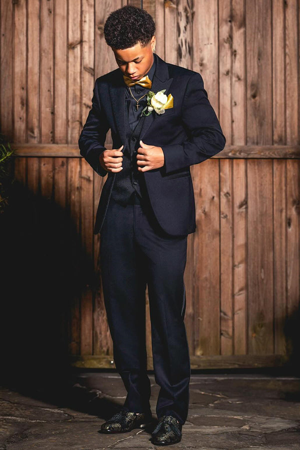 Modern Black 3 Pieces Stylish Prom Men Suits