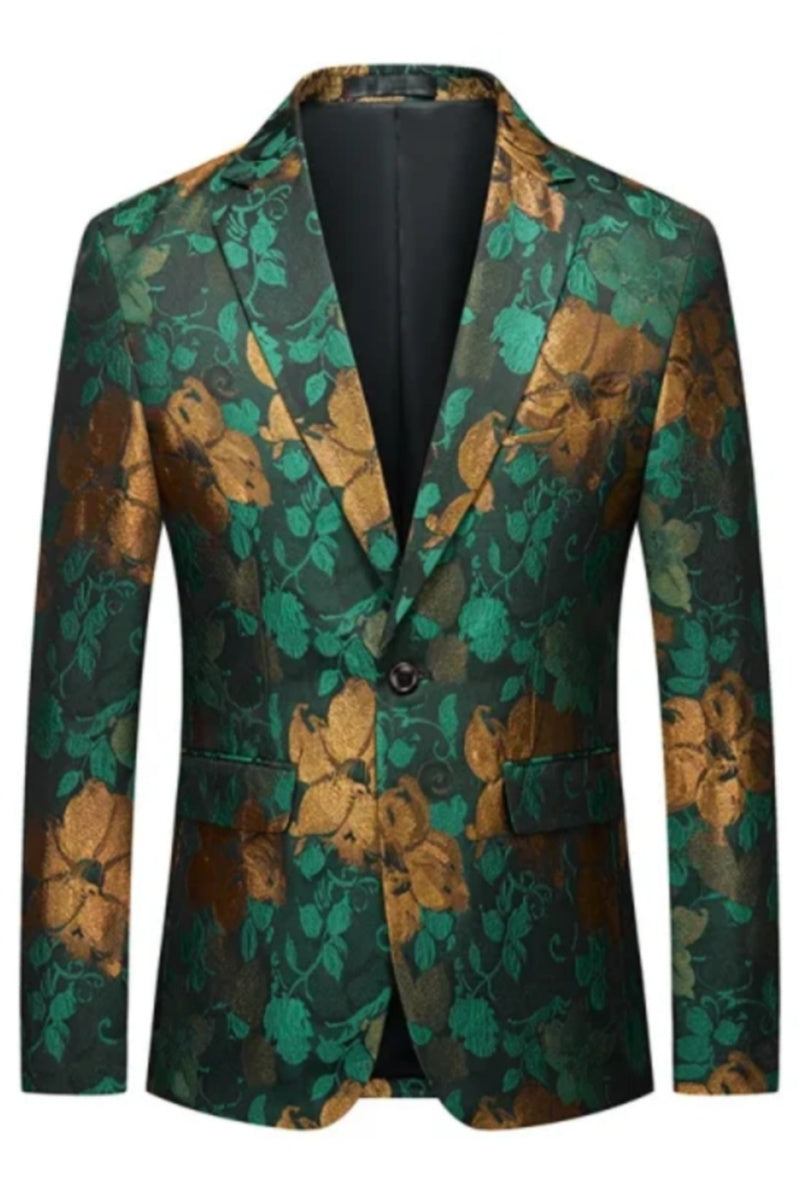Stylish Green Slim Fit Fashion Men Jacket