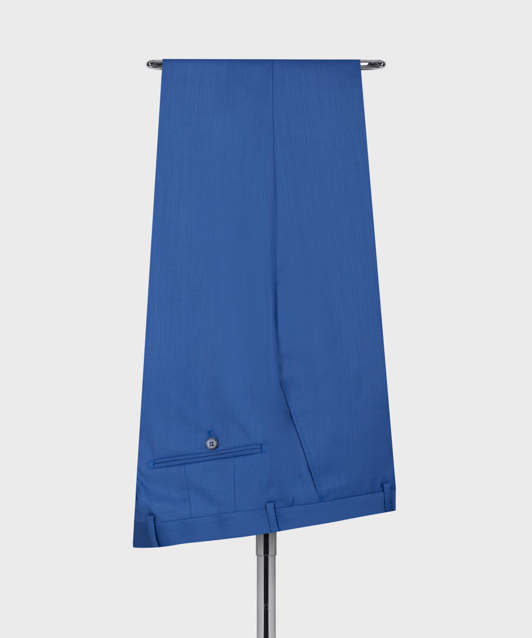 Three Slant Pockets Royal Blue Double Breasted Formal Suits