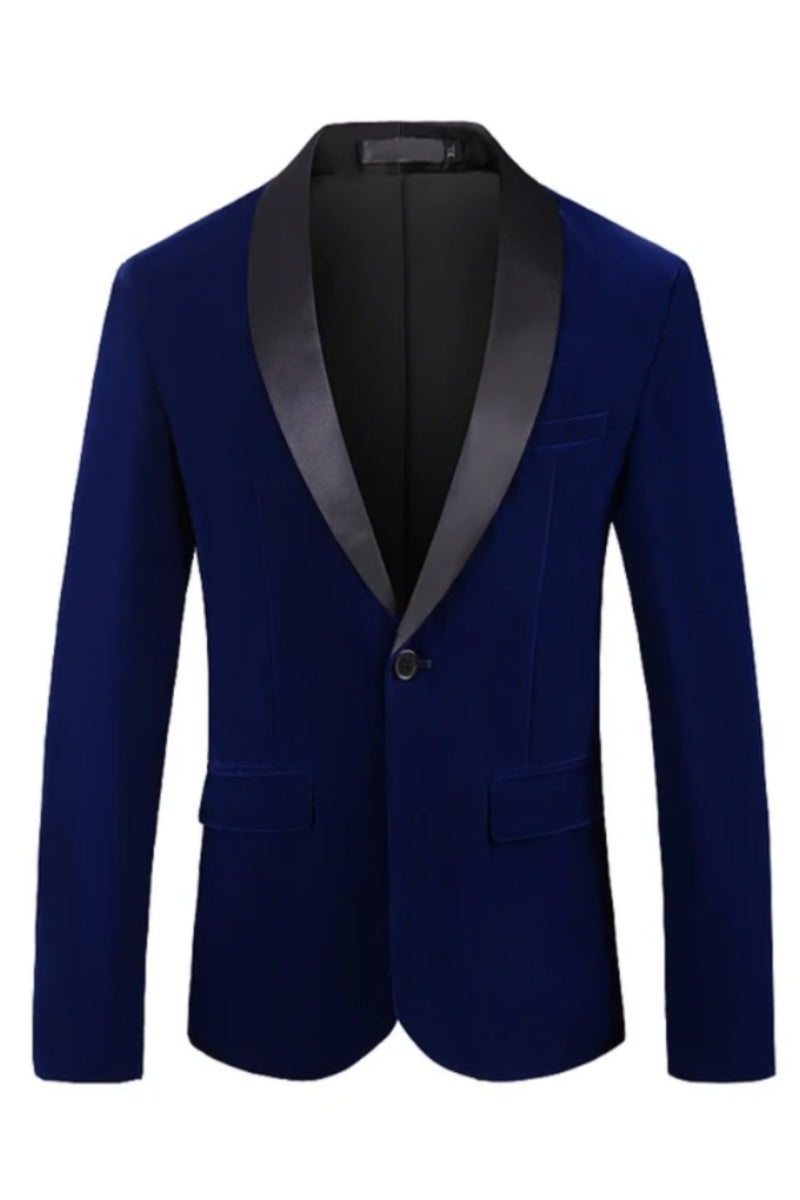 Velvet Business Casual Slim Fit Blazers For Men