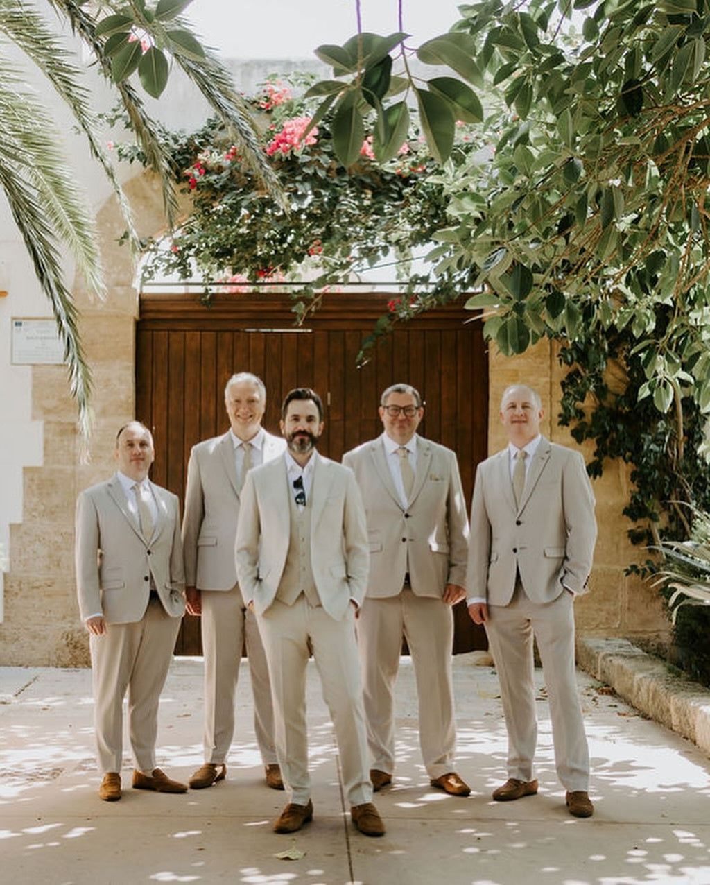 Light Khaki 3 Piece Notched Lapel Newest Wedding Groomsmen Suits