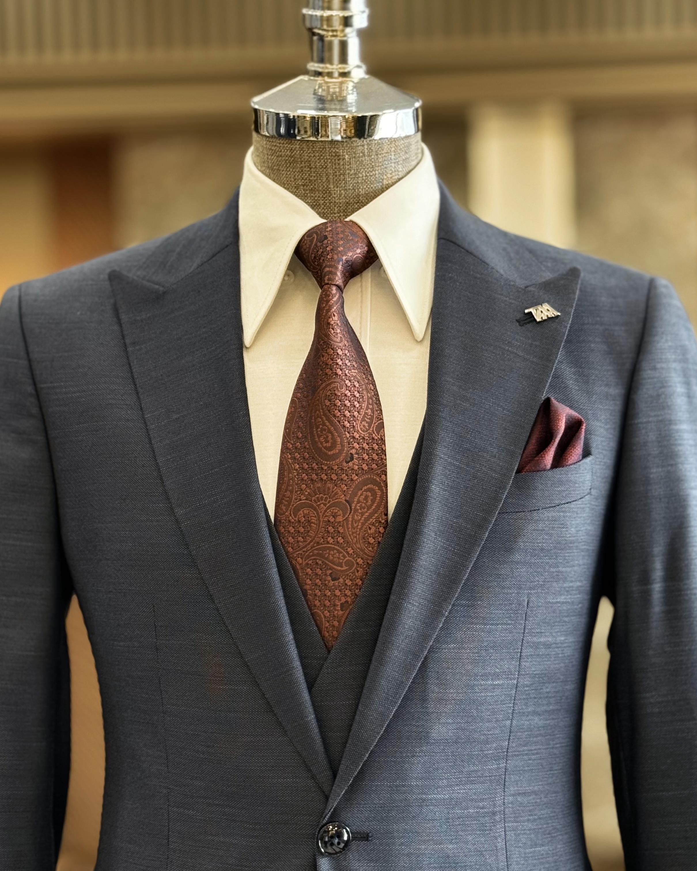 Chic Blue Newest Modern Slim Fit Men's Formal Suits