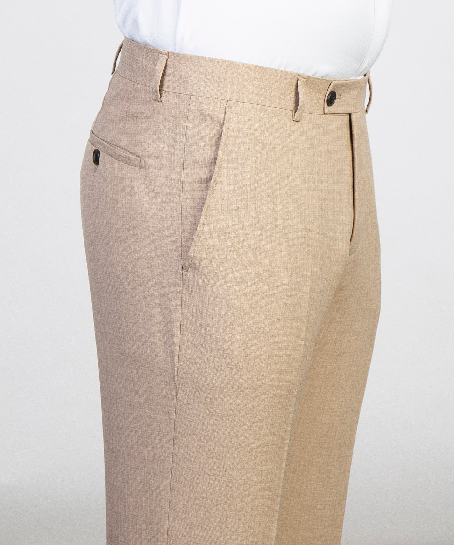 Newest Light Khaki Peaked Lapel With Two-Layer Double Breasted Men Prom Suits