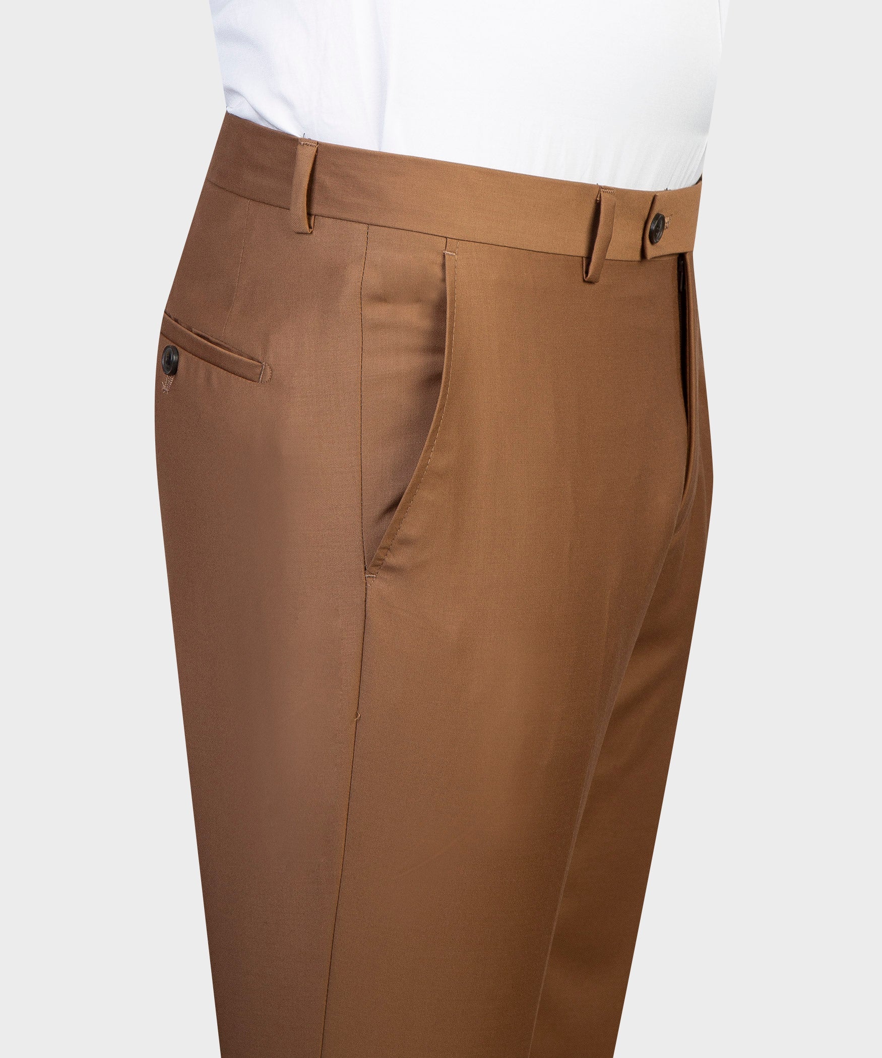 Fancy Brown Peaked Lapel With Two-Layer Double Breasted Slim Fit Men Prom Suits