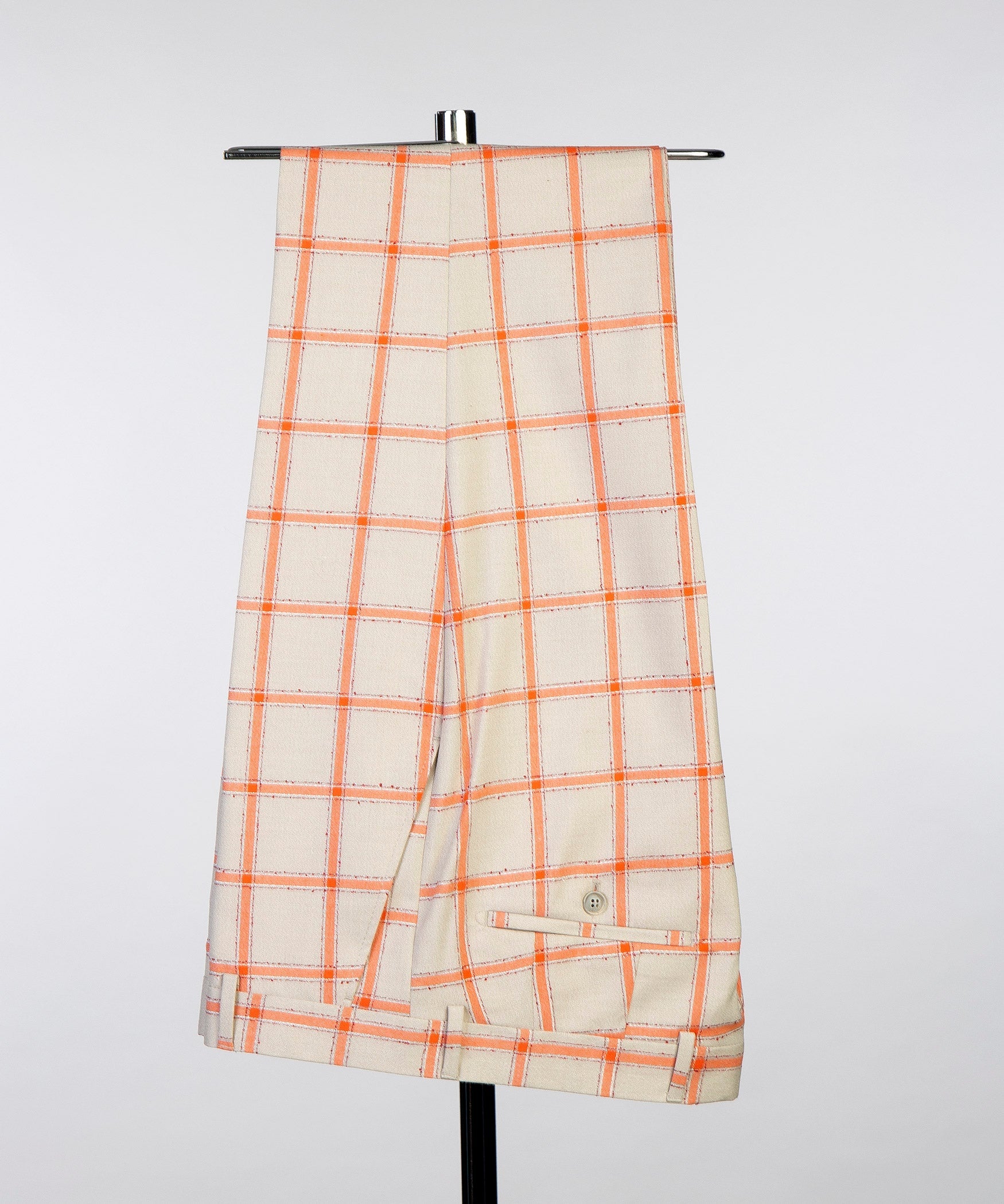 Modern Beige And Yellow Plaid Shawl Lapel 3 Pieces Men Suits